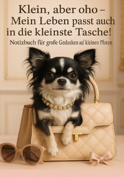 'Cover von Mein Leben passt auch in die kleinste Tasche – Chihuahua Notizbuch'-Cover
