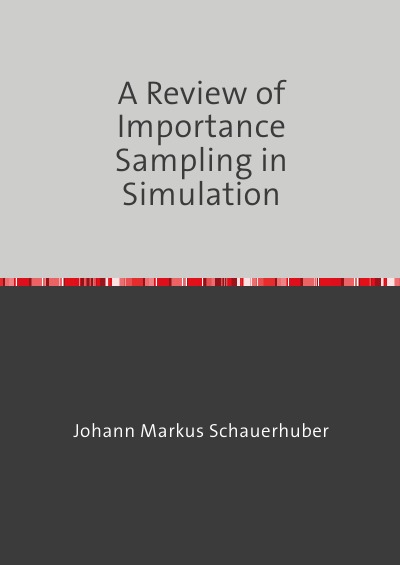 'Cover von A Review of Importance Sampling in Simulation'-Cover