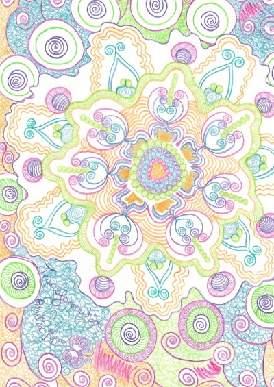 'Cover von Tagebuch, Notizbuch mit dem Mandala: Transformation'-Cover