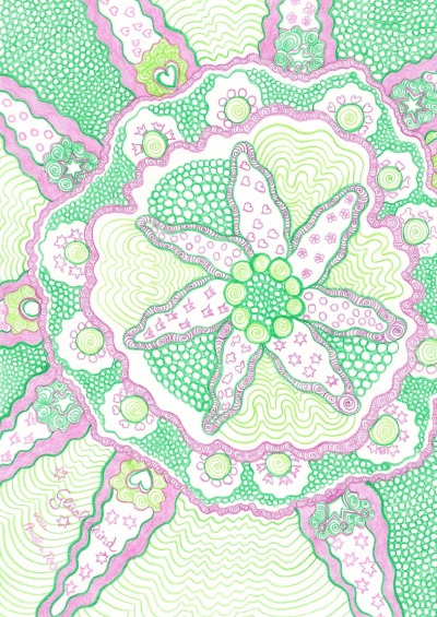 'Cover von Tagebuch, Notizbuch mit dem Mandala: Glückskind'-Cover