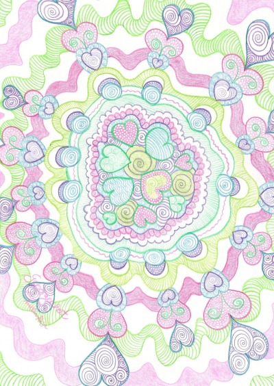 'Cover von Tagebuch, Notizbuch mit dem Mandala: Geborgenheit'-Cover