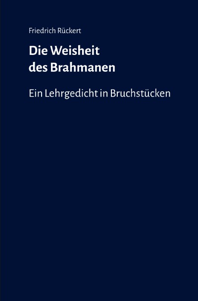 'Cover von Die Weisheit des Brahmanen'-Cover