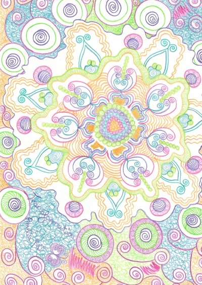 'Cover von Tagebuch, Notizbuch DIN A4 mit dem Mandala: Transformation'-Cover
