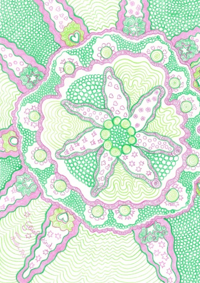 'Cover von Zeichenbuch, Skizzenbuch DIN A4 mit dem Mandala: Glückskind'-Cover