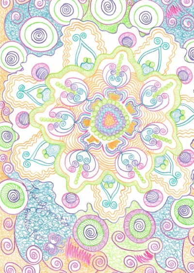 'Cover von Zeichenbuch, Skizzenbuch DIN A4 mit dem Mandala: Transformation'-Cover