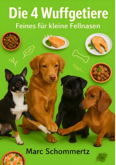 'Cover von Die 4 Wuffgetiere – Feines für kleine Fellnasen'-Cover