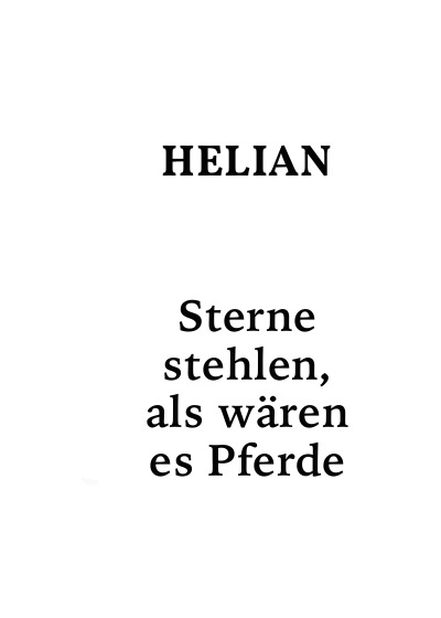 'Cover von Sterne stehlen, als wären es Pferde'-Cover