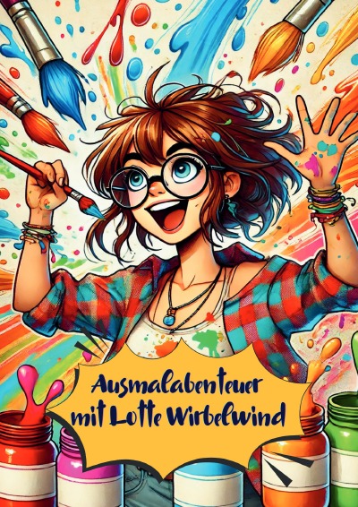 'Cover von Ausmalabenteuer mit Lotte Wirbelwind'-Cover