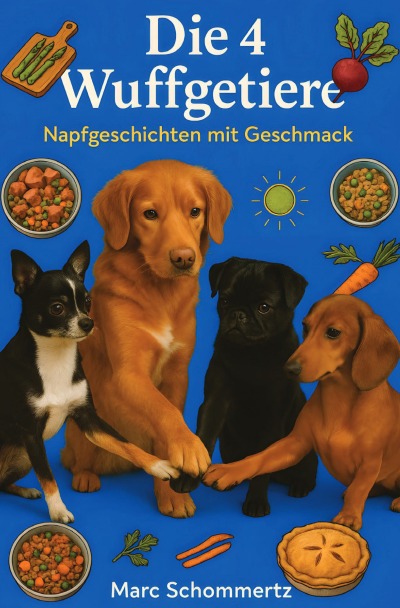 'Cover von Die 4 Wuffgetiere – Napfgeschichten mit Geschmack'-Cover
