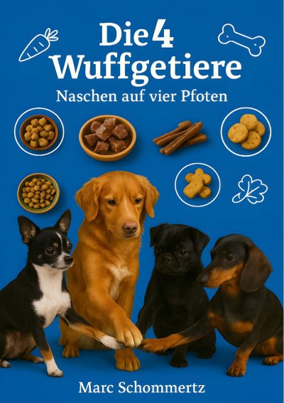 'Cover von Die 4 Wuffgetiere – Naschen auf vier Pfoten'-Cover