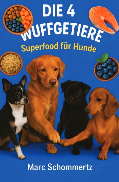 'Cover von Die 4 Wuffgetiere – Superfood für Hunde'-Cover