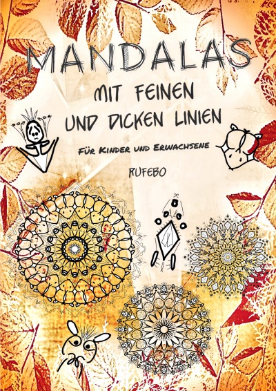 'Cover von Mandalas mit feinen und dicken Linien'-Cover