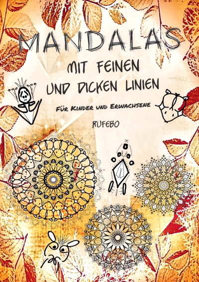'Cover von Mandalas mit feinen und dicken Linien'-Cover