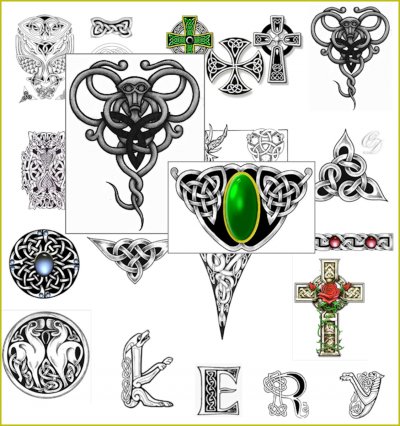 'Cover von Keltische Tattoos und Keltische Buchstaben Tattos.'-Cover