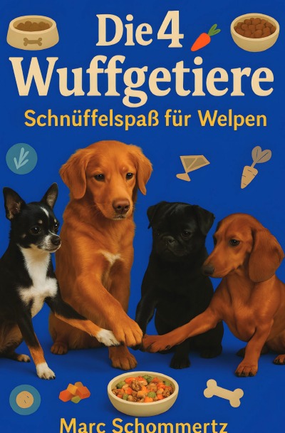 'Cover von Die 4 Wuffgetiere – Schnüffelspaß für Welpen'-Cover