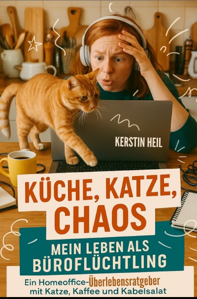 'Cover von Küche, Katze, Chaos: Mein Leben als Büroflüchtling'-Cover