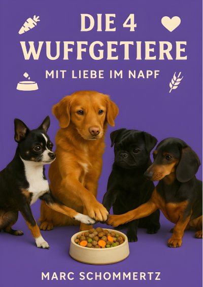 'Cover von Die 4 Wuffgetiere – Mit Liebe im Napf'-Cover
