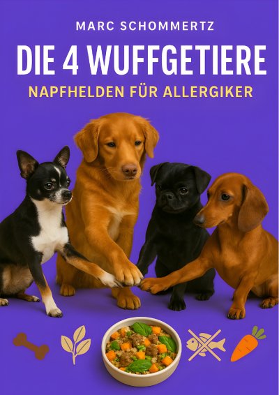 'Cover von Die 4 Wuffgetiere – Napfhelden für Allergiker'-Cover