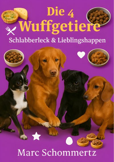 'Cover von Die 4 Wuffgetiere – Schlabberleck & Lieblingshappen'-Cover