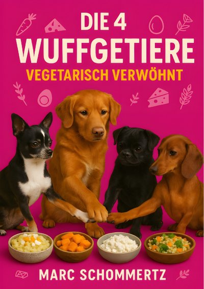 'Cover von Die 4 Wuffgetiere – Vegetarisch verwöhnt'-Cover