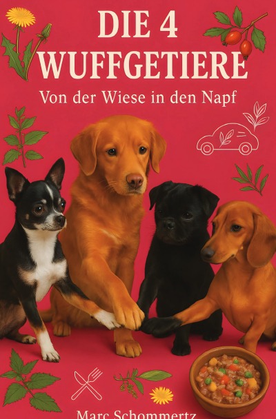 'Cover von Die 4 Wuffgetiere – Von der Wiese in den Napf'-Cover