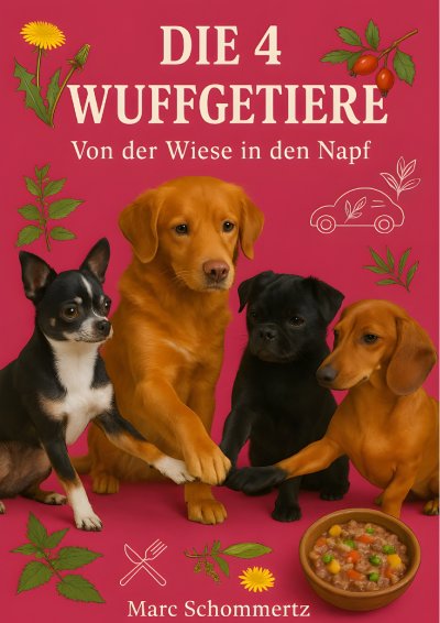 'Cover von Die 4 Wuffgetiere – Von der Wiese in den Napf'-Cover
