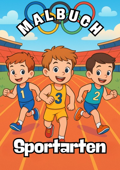 'Cover von Malbuch – Sportarten'-Cover