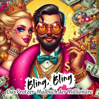 'Cover von Bling, Bling – Das Protzer Malbuch der Milionäre'-Cover