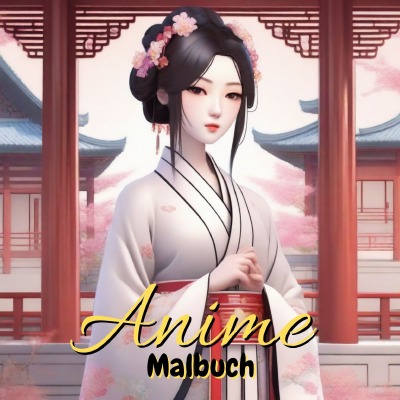 'Cover von Anime Malbuch – Wunderschöne Anime Motive'-Cover