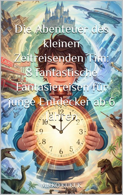 'Cover von Die Abenteuer des kleinen Zeitreisenden Tim: 8 fantastische Fantasiereisen für junge Entdecker ab 6 Jahren'-Cover