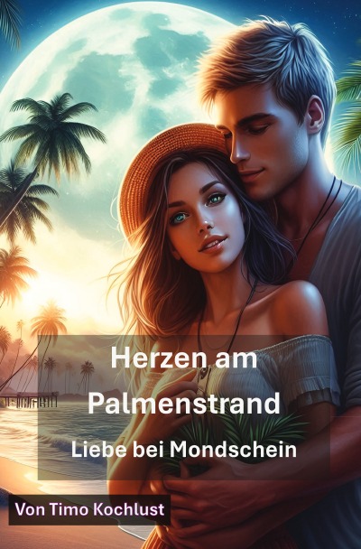 'Cover von Herzen am Palmenstrand – Liebe bei Mondschein'-Cover