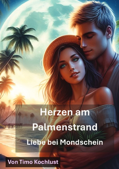 'Cover von Herzen am Palmenstrand – Liebe bei Mondschein'-Cover