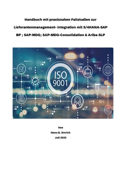 'Cover von Lieferantenmanagement-System- Integration  im Kontext mit S/4HANA-SAP Business Partner ; SAP-MDG-BP ; MDG-Consolidation und Ariba-SLP'-Cover
