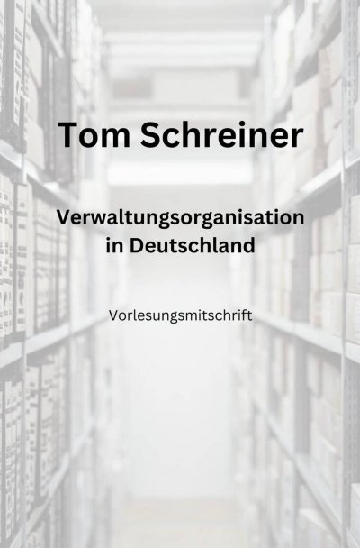 'Cover von Verwaltungsorganisation in Deutschland'-Cover