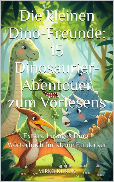 'Cover von Die kleinen Dino-Freunde: 15 Dinosaurier-Abenteuer zum Vorlesen'-Cover