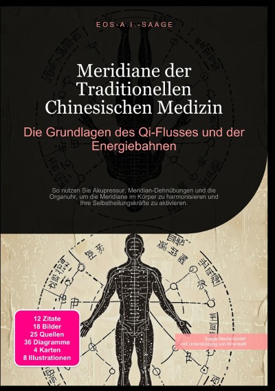 'Cover von Meridiane der Traditionellen Chinesischen Medizin: Die Grundlagen des Qi-Flusses und der Energiebahnen'-Cover
