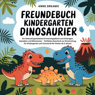 'Cover von Freundebuch Kindergarten Dinosaurier'-Cover