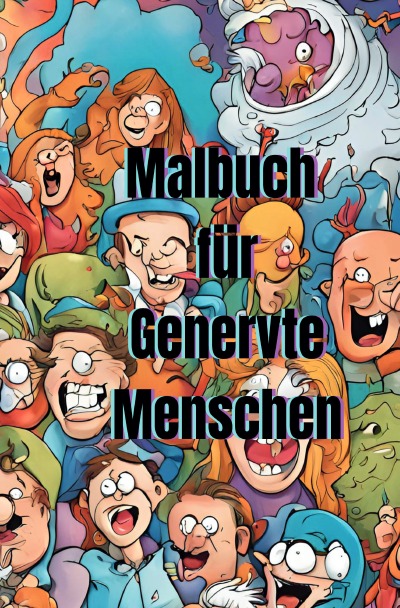 'Cover von Malbuch für Genervte Menschen'-Cover