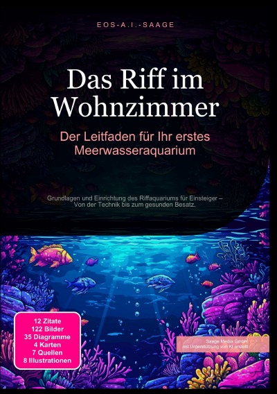 'Cover von Das Riff im Wohnzimmer: Der Leitfaden für Ihr erstes Meerwasseraquarium'-Cover