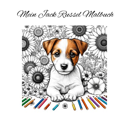'Cover von Mein Jack Russel Malbuch'-Cover