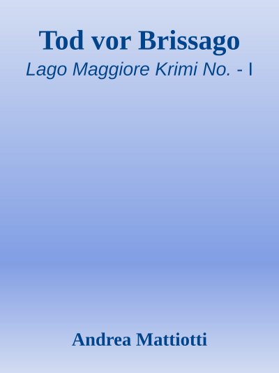 'Cover von Tod vor Brissago'-Cover
