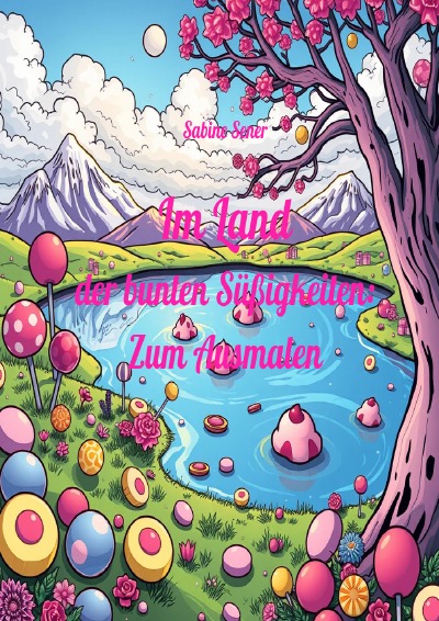 'Cover von Im Land der bunten Süßigkeiten: Zum Ausmalen'-Cover