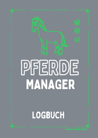 'Cover von Pferde-Planer für Training, Pflege, Futter & Gesundheit'-Cover