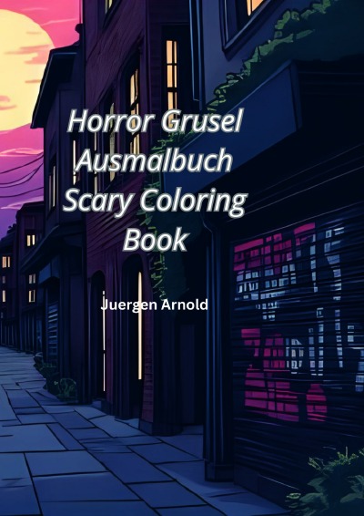 'Cover von Horror Grusel Ausmalbuch Scary Coloring Book'-Cover