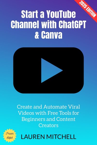 'Cover von Start a YouTube Channel with ChatGPT & Canva:'-Cover