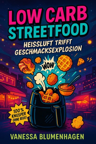 'Cover von Low Carb Streetfood – Heißluft trifft Geschmacksexplosion'-Cover