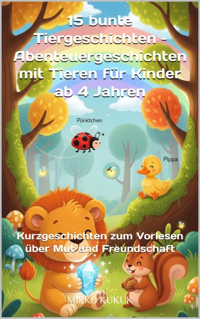 'Cover von 15 bunte Tiergeschichten – Abenteuergeschichten mit Tieren für Kinder ab 4 Jahren'-Cover
