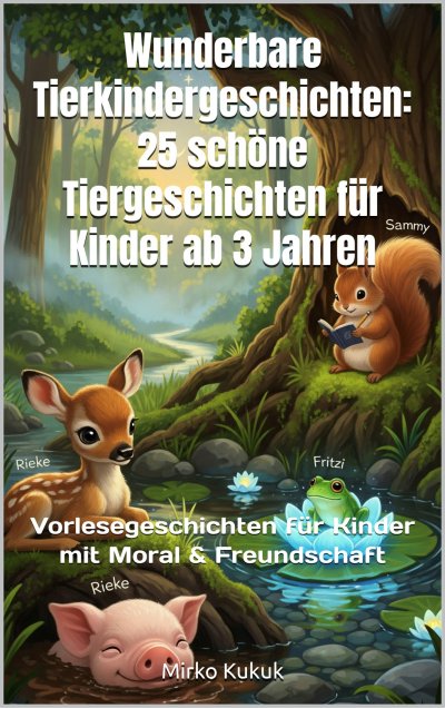 'Cover von Wunderbare Tierkindergeschichten: 25 schöne Tiergeschichten für Kinder ab 3 Jahren'-Cover