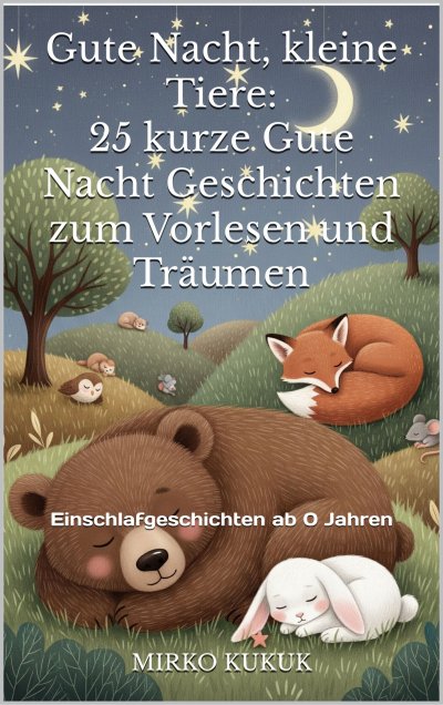 'Cover von Gute Nacht, kleine Tiere: 25 kurze Gute Nacht Geschichten zum Vorlesen und Träumen'-Cover