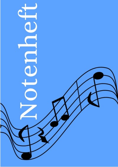 'Cover von Notenheft: DIN A4 Notenlinienheft | 200 Seiten mit 12 Notenzeilen / Systeme pro Blatt | Papier 90g/m² | Musikheft mit Notenlinien'-Cover